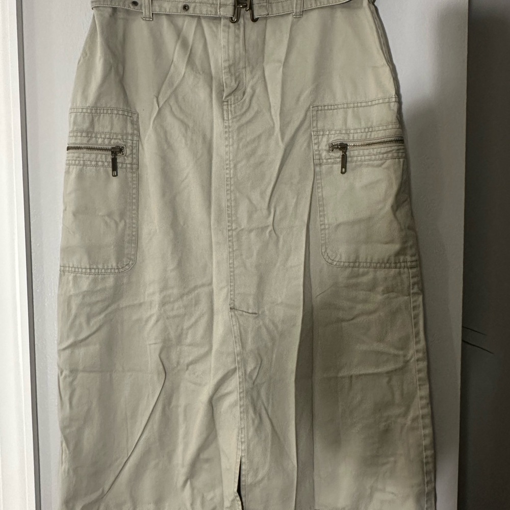 Vintage Gloria Vanderbilt tan Cotton Skirt